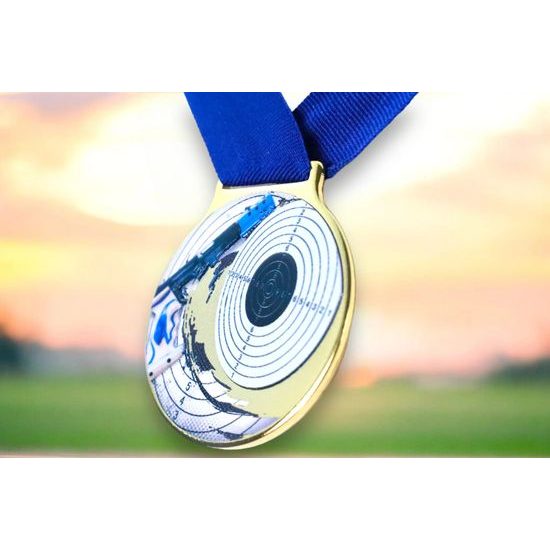 Sacul Shooting Color Texture 3D Print Medal