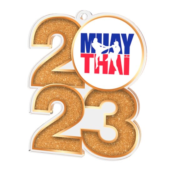 Muay Thai 2023 Acrylic Medal