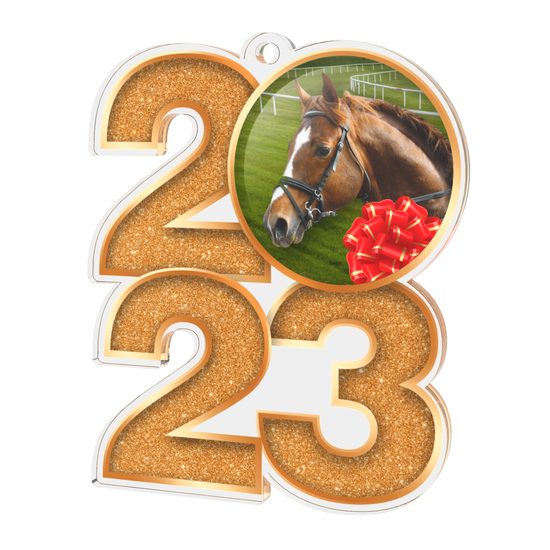 Horse Racing 2023 Acrylic Medal