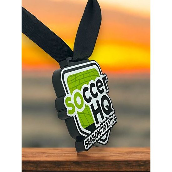 Nelson Black Acrylic Logo Medal