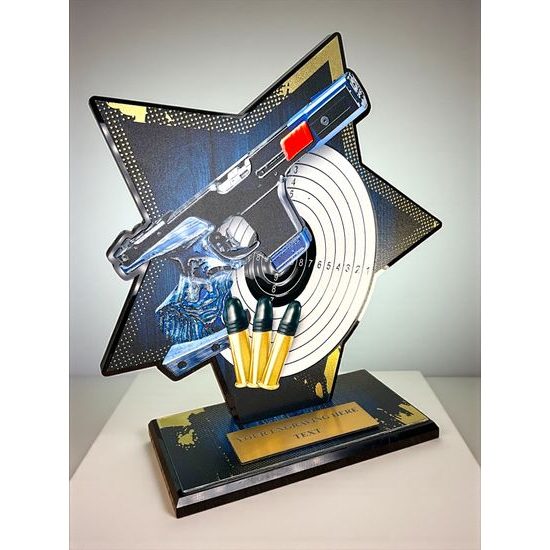 Liano Stainless Steel Shooting Trophy