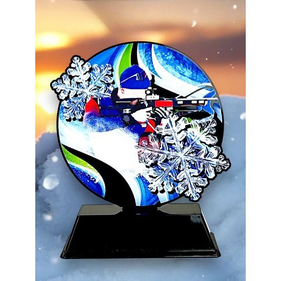 Roswell Black Acrylic Biatlon Trophy