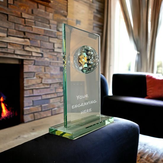 Pine Jade Glass Golf Award