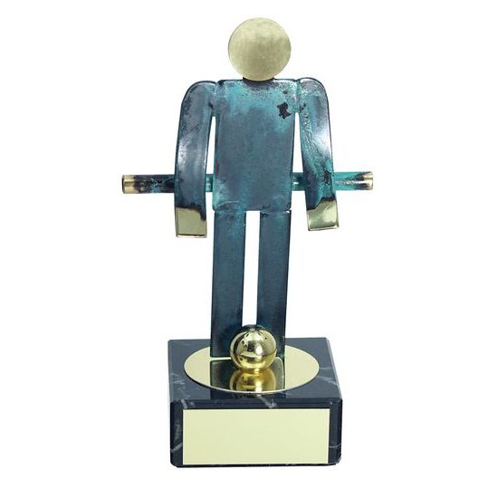 Toledo Table Soccer ball Handmade Metal Trophy