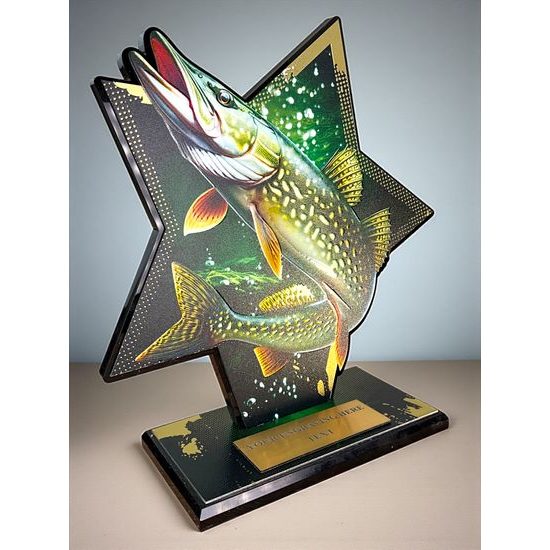 Liano Stainless Steel Fishing Trophy