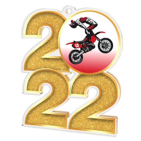 Speedway 2022 Gold Acrylic Medal