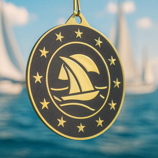 Valor Stainless Steel Sailing Medal