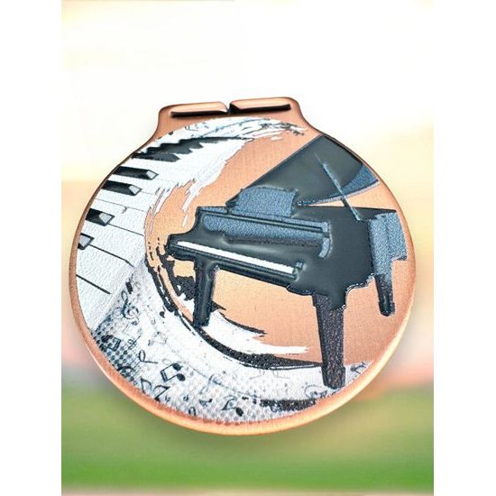 Sacul Piano Color Texture 3D Print Medal