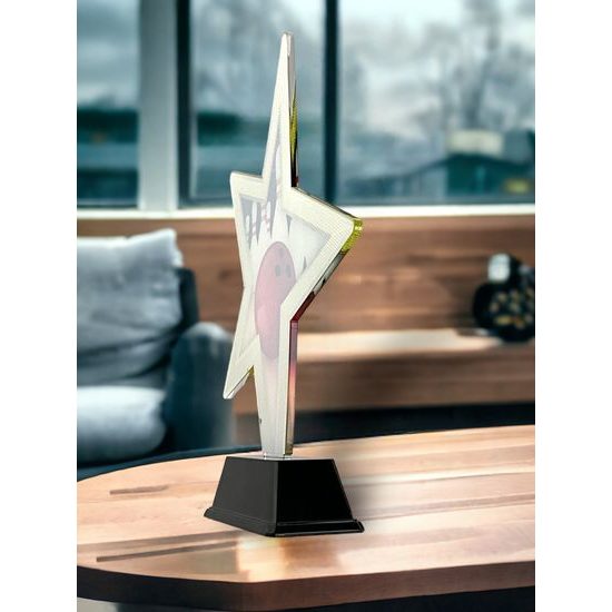 Gold Star Bowling Trophy