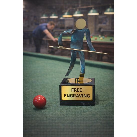 Toledo Snooker Handmade Metal Trophy