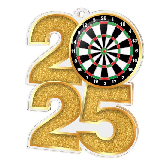 Darts 2025 Acrylic Medal
