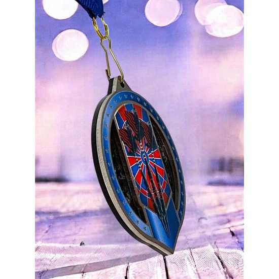 Noir Stainless Steel Electronic Darts Medal