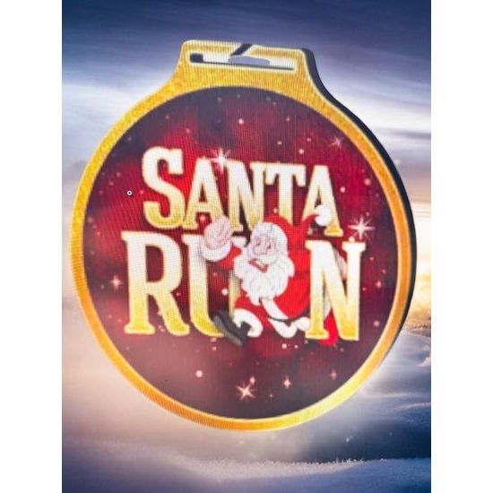 Habitat Santa Run Bronze Eco Friendly Wooden Medal