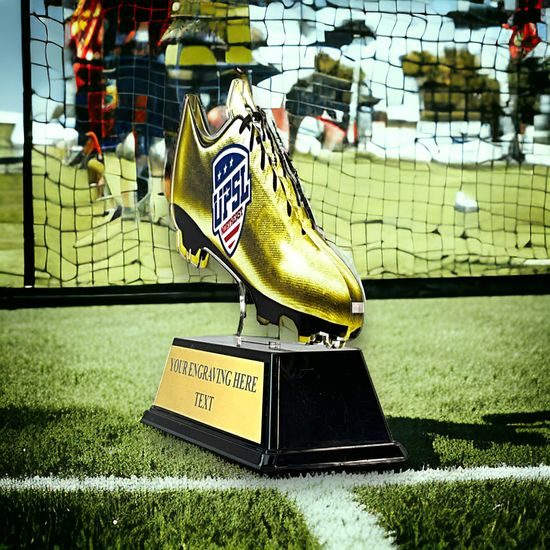 Custom Golden Boot 2D Soccer Trophy