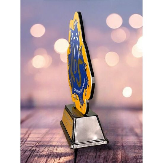 Infinity Metal & Black Acrylic Custom Award