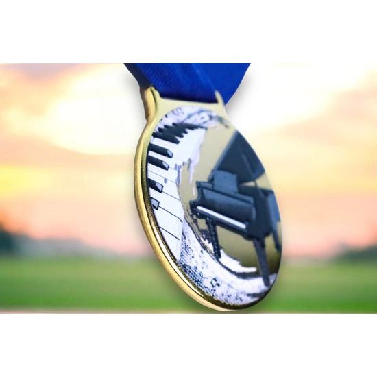 Sacul Piano Color Texture 3D Print Medal