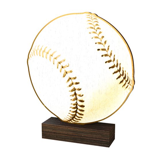Sierra Classic Baseball Ball Real Wood Trophy