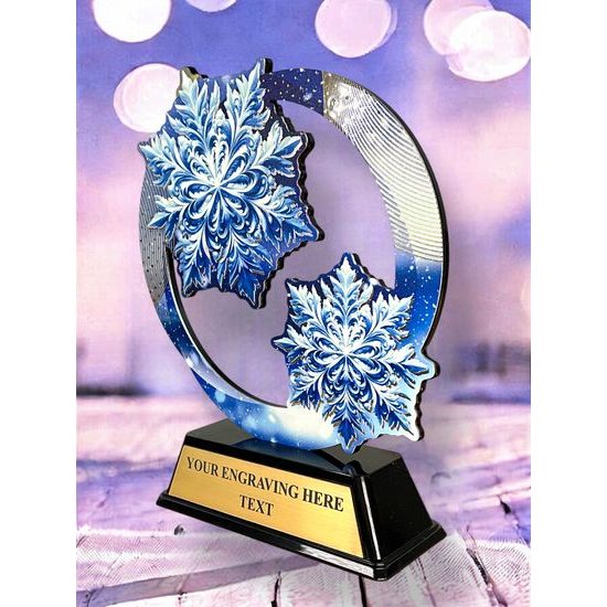 Onyx Stainless Steel Winter Trophy