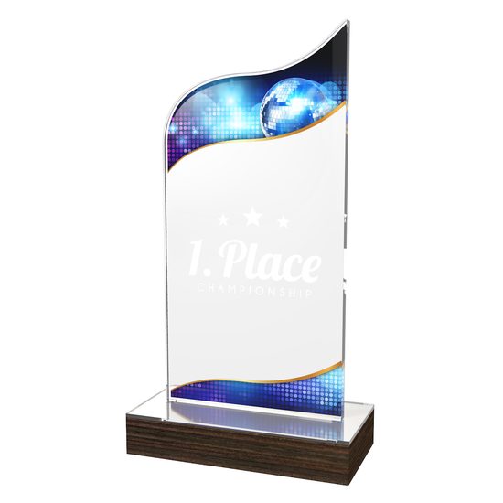 United Acrylic Wood Classic Dance Trophy