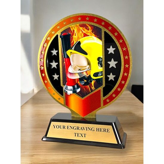 Sentinel Stainless Steel Firefighters Trophy