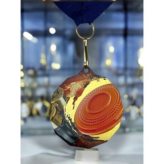 Polygon Stainless Steel Shooting Medal