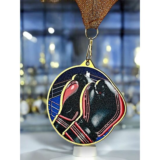 Aurum Stainless Steel Boxing Medal