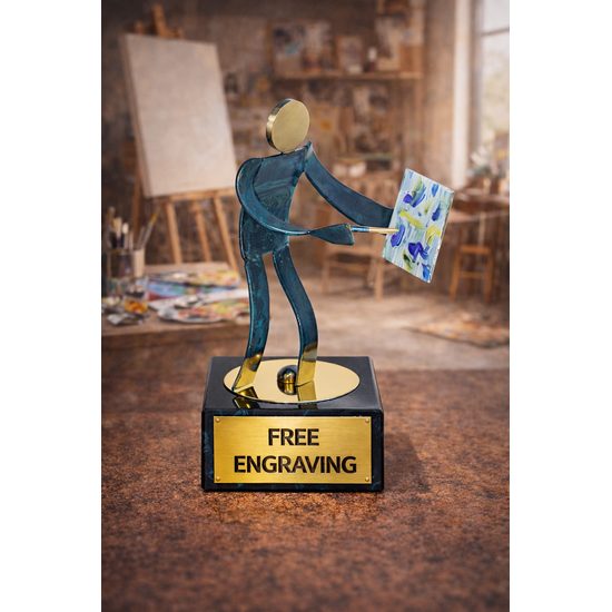 Toledo Artist Handmade Metal Trophy