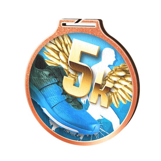 Habitat 5k Run Bronze Eco Friendly Wooden Medal