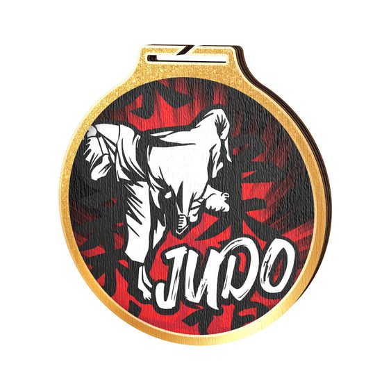 Habitat Judo Gold Eco Friendly Wooden Medal