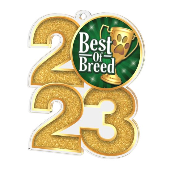 Dog Show Best of Breed 2023 Acrylic Medal