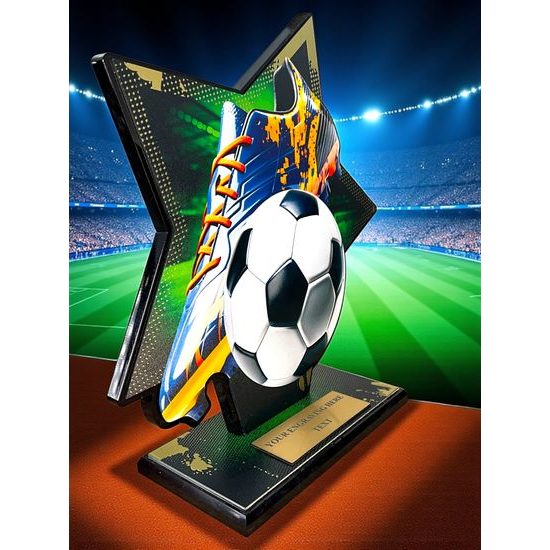 Liano Stainless Steel Soccer Trophy