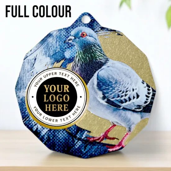 Dodeca Pigeon Racing Stainless Steel Logo Insert Medal