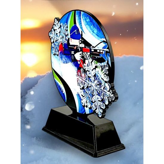 Roswell Black Acrylic Biatlon Trophy