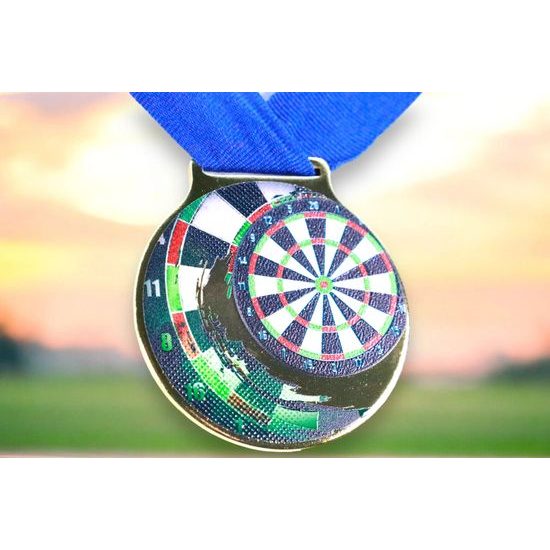 Sacul Darts Color Texture 3D Print Medal