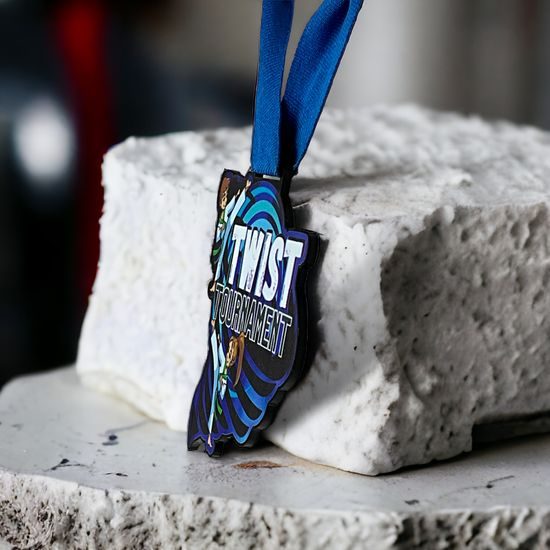 Texas Black Acrylic Logo Medal