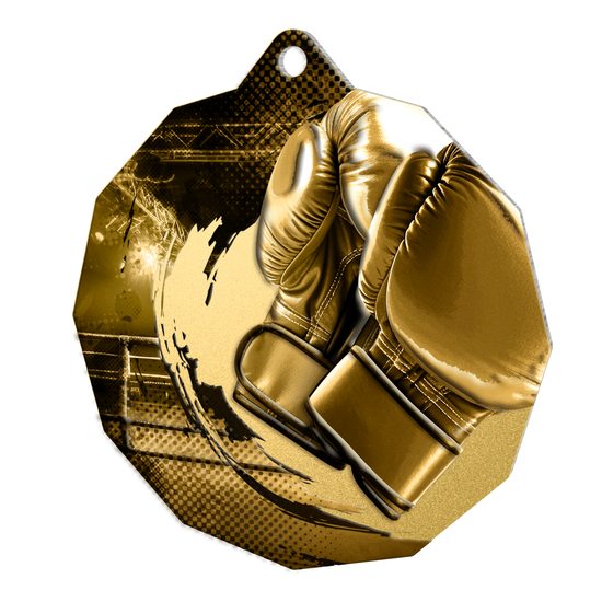 Polygon Classic Stainless Steel Martial Arts Medal