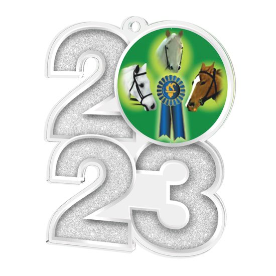 Equestrian Rosette 2023 Acrylic Medal