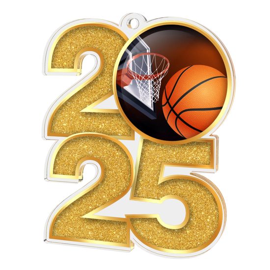 Basketball 2025 Acrylic Medal