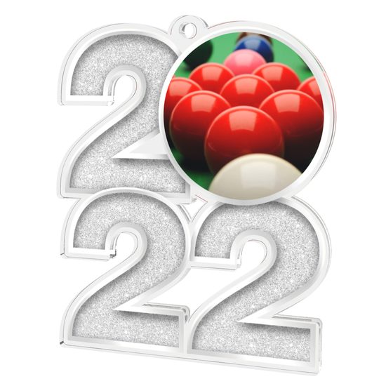 Snooker 2022 Silver Acrylic Medal