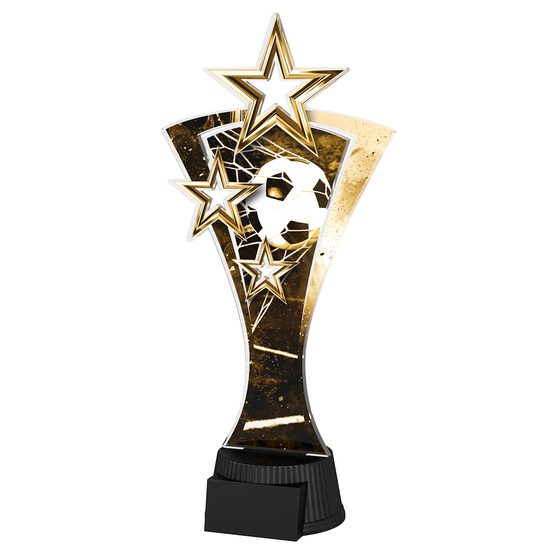 Classic Triple Star Soccer Trophy