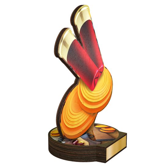 Grove Clay Pigeon Skeet Real Wood Trophy