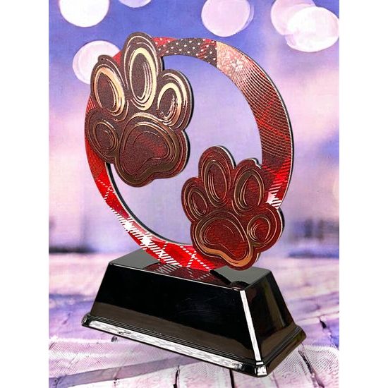 Onyx Stainless Steel Cynology Trophy