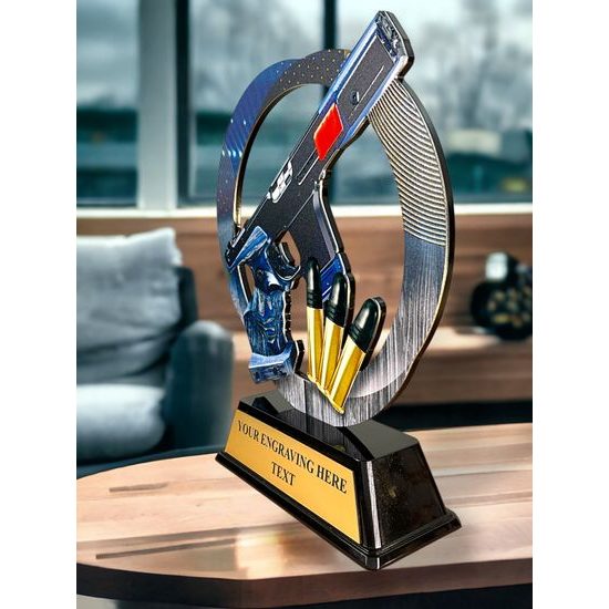 Onyx Stainless Steel Shooting Trophy