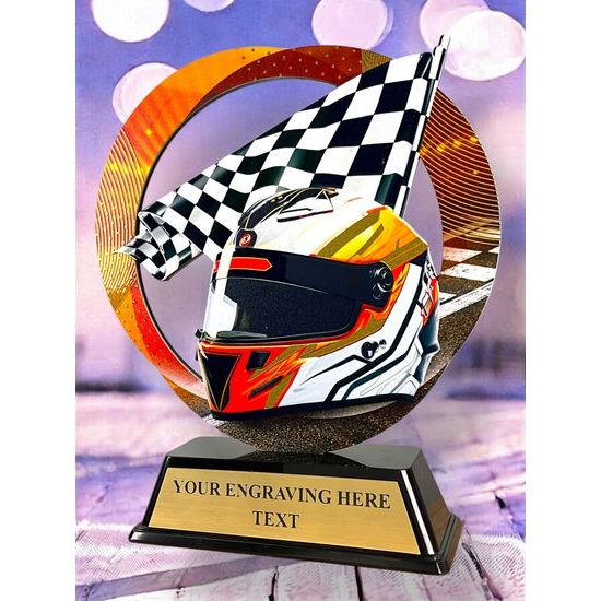 Onyx Stainless Steel Motorsport Trophy