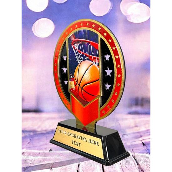 Sentinel Stainless Steel Basketball Trophy