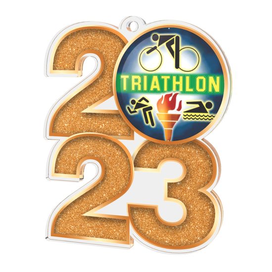 Triathlon 2023 Acrylic Medal