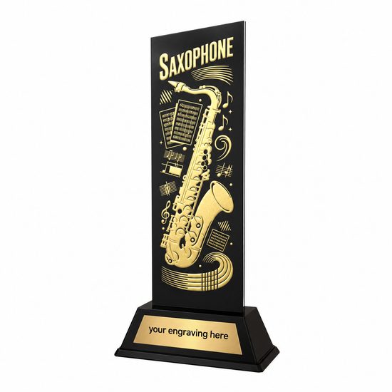 Shadowline Saxophone Music Metal Trophy