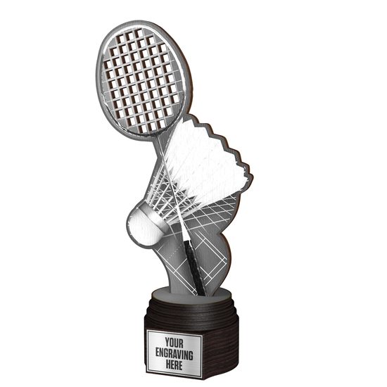 Frontier Classic Real Wood Badminton Trophy