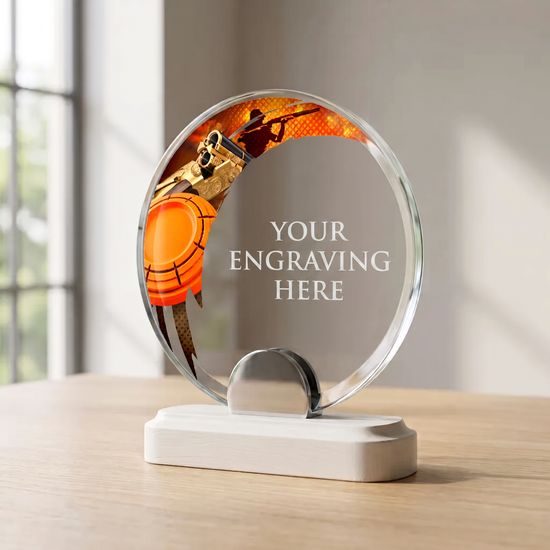 Nolic Clay Pigeon Shooting Crystal Award