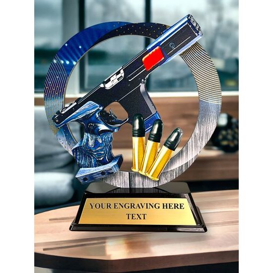 Onyx Stainless Steel Shooting Trophy